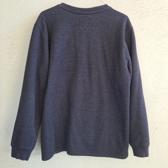 😃TELLURIDE CLOTHING COMPANY THERMAL FLEECE HENLEY - Picture 3 of 5